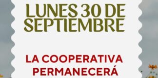 Lunes 30: Cooperativa Cerrada