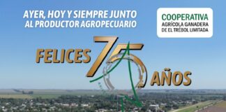 Felices 75 años Cooperativa Agrícola Ganadera de El Trébol Limitada