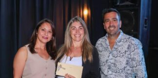 Felices ganadores en la Cena Aniversario de la Cooperativa